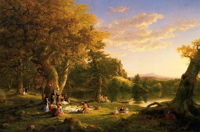 Thomas Cole Picnic oil painting picture
